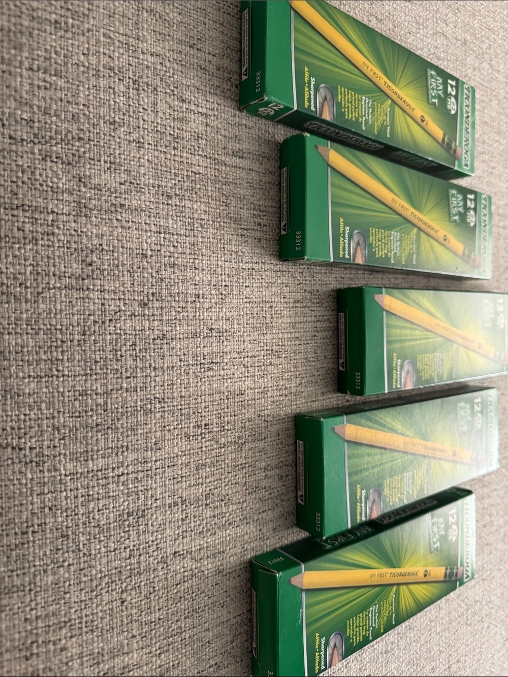 🆕✏️ Ticonderoga My First Pencils – Bundle of 5 Boxes (60 Total Pencils) - Picture 2 of 4